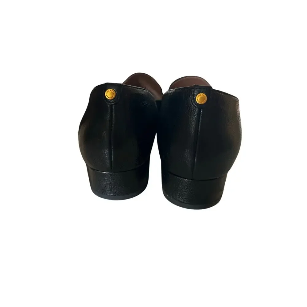 Cole Haan Vivian Loafers textured black leather pointed toe sz 10.5